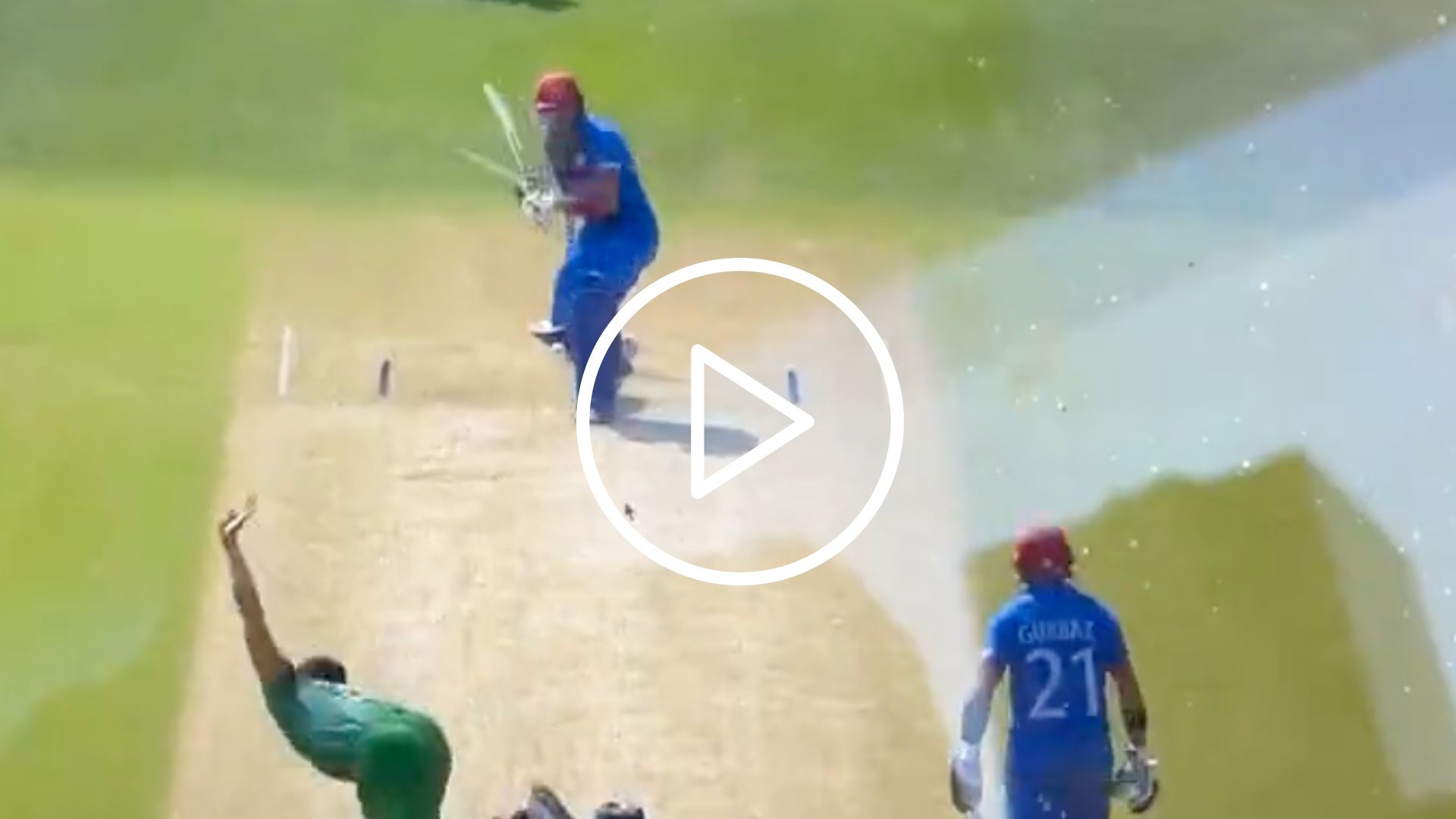 [Watch] Ibrahim Zadran Smashes A Powerful Six Off Taskin Ahmed